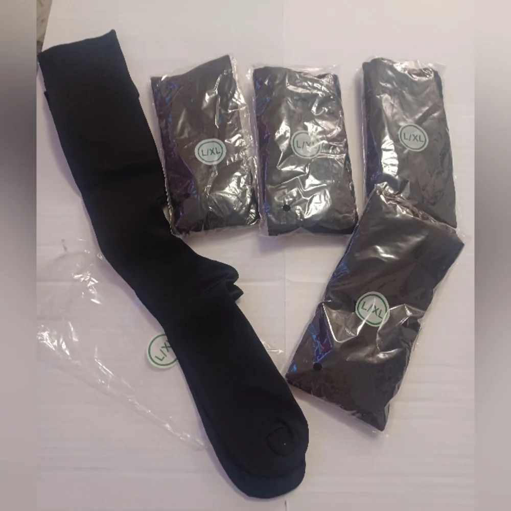 NEW Amazon knee high compression socks 5 Pairs all L/XL Unisex